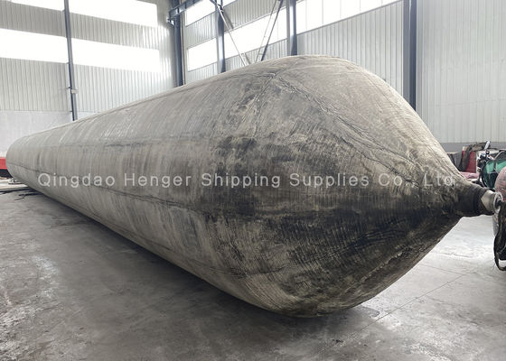 Qualità Marine Rubber Airbag with Sub Zero Temperature Compound for Polar Region Ship Launching in 0.8-3 M Diameter fabbrica