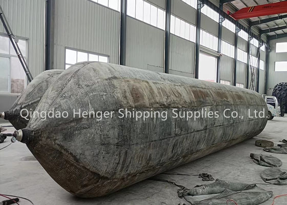 Qualità Marine Rubber Airbag with Sub Zero Temperature Compound for Polar Region Ship Launching in 0.8-3 M Diameter fabbrica