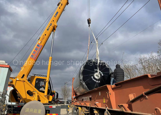 Qualità Schiuma ad alta densità dentro il peso leggero riempito di gomma piuma del cuscino ammortizzatore della sospensione del bacino 2.5*4.1m fabbrica