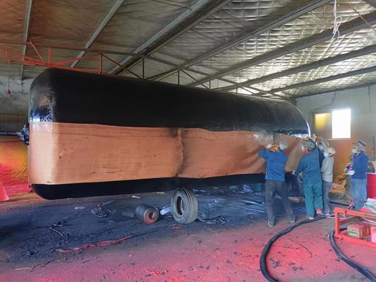 Qualità cuscino ammortizzatore riempito di gomma piuma inaffondabile di 2.3*6.2m con rete a catena & densità della schiuma del ³ di 70kg/M fabbrica