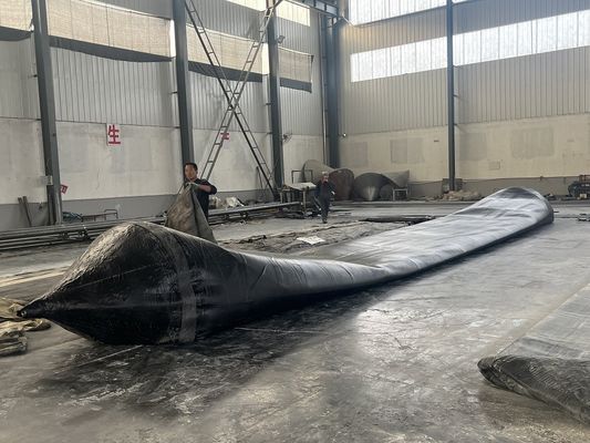 Qualità resistenza gomma e fibra sintetica gomma marina airbag eccellente pressione di scoppio da 0,3 MPa a 0,5 MPa ideale per applicazioni marine fabbrica