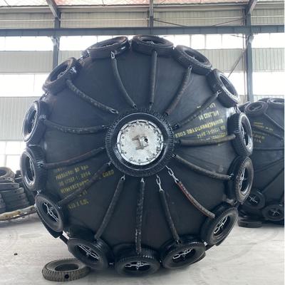Qualità Parabordi Pneumatici in Gomma Personalizzati  Standard ISO17357  Diametro 0.3-4.8 M Disponibile fabbrica