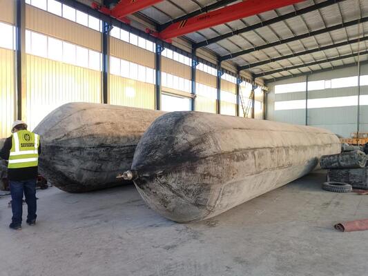 Qualità Marine Rubber Airbag with Wear Indicator Layer for 0.8-3 M Diameter and 4-25 M Length Ship Launching fabbrica