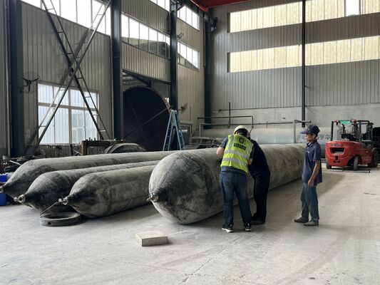 Qualità Anti Corrosion Marine Rubber Airbag for Long Term Saltwater Service with 0.8-3 M Diameter fabbrica