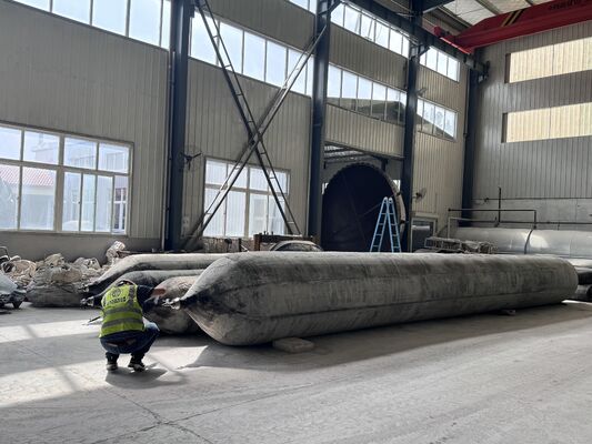 Qualità Anti Corrosion Marine Rubber Airbag for Long Term Saltwater Service with 0.8-3 M Diameter fabbrica