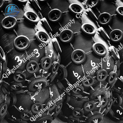 Qualità Marine Fender Durable pneumatica di gomma naturale 0.05MPa e 0.08MPa per Pier And Vessels fabbrica