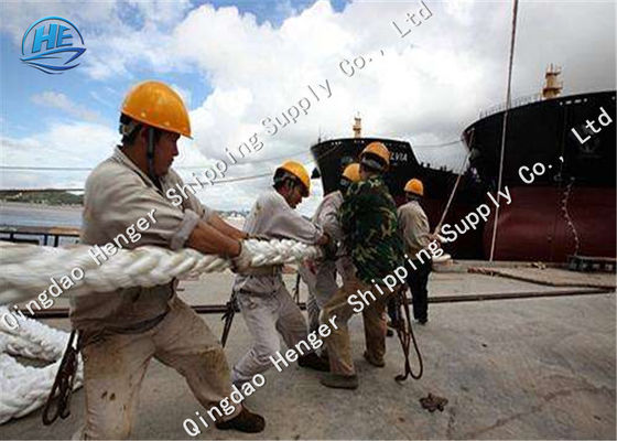 Qualità Corda di nylon intrecciata rotolata di attracco del filo di bianco 8 della corda MTR ad alta resistenza per la nave fabbrica