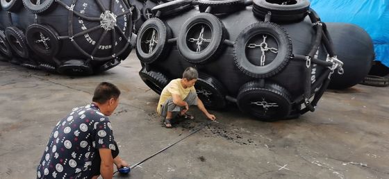 Qualità Cuscini ammortizzatori di gomma pneumatici della barca con Tiro e la catena fabbrica