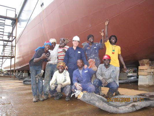 Qualità Nave di D15*L20m 0.20Mpa che lancia Marine Airbags Optimized Layout fabbrica