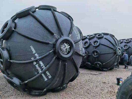 Qualità Certificato di gomma standard della BV del cuscino ammortizzatore di IS0 17357 50Kpa Yokohama fabbrica