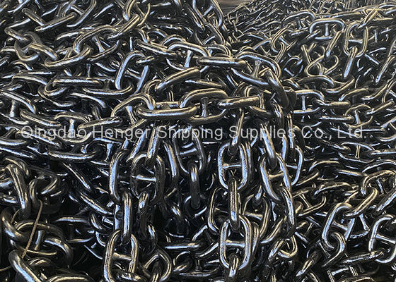 Qualità Catena d'ancoraggio dipinta nera di collegamento del perno Marine Anchor Chain fabbrica