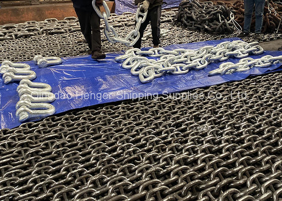 Qualità Grado U2 di Marine Mooring Anchor Chain 27.5m 40mm fabbrica